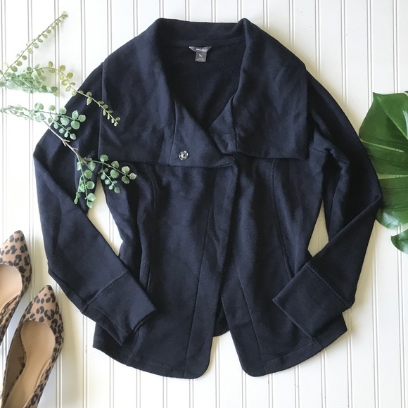 Eddie Bauer Sweaters - Eddie Bauer cardigan sweater navy blue snap